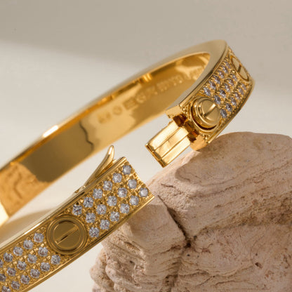 [⭐Mirelle]LOVE BRACELET 6.1MM DIAMOND-PAVED
