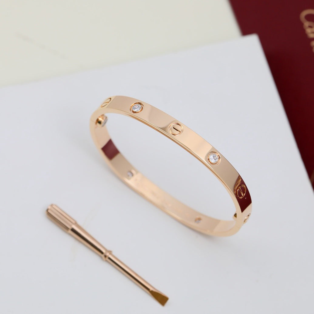 [⭐Mirelle]LOVE BRACELET 6.1MM 4 DIAMONDS