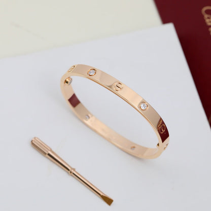 [⭐Mirelle]LOVE BRACELET 6.1MM 4 DIAMONDS