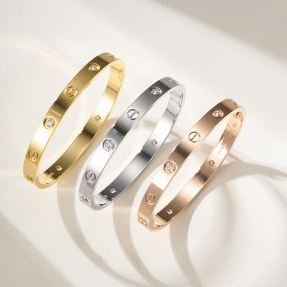 [⭐Mirelle]LOVE BRACELET 6.1MM 4 DIAMONDS