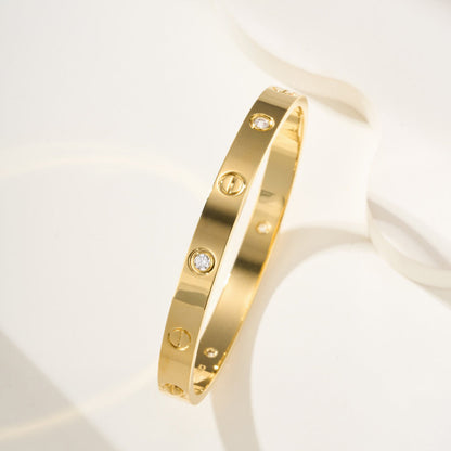 [⭐Mirelle]LOVE BRACELET 6.1MM 4 DIAMONDS