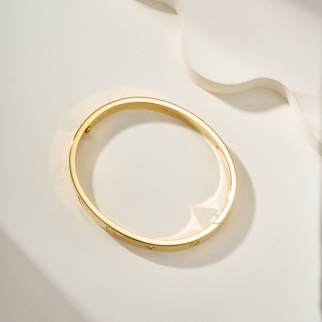 [⭐Mirelle]LOVE BRACELET 6.1MM 4 DIAMONDS