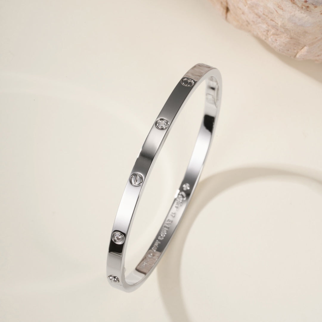 [⭐Mirelle]LOVE BRACELET 3.65MM 6 DIAMONDS