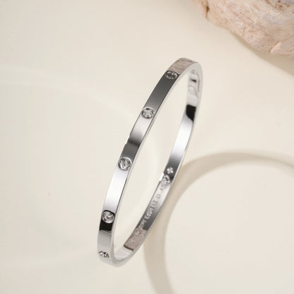 [⭐Mirelle]LOVE BRACELET 3.65MM 6 DIAMONDS
