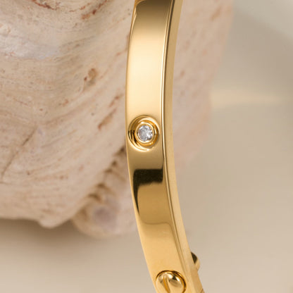 [⭐Mirelle]LOVE BRACELET 3.65MM 6 DIAMONDS