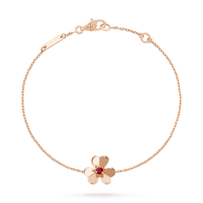 [⭐Mirelle]FRIVOLE GOLD FLOWER PINK MALACHITE BRACELET