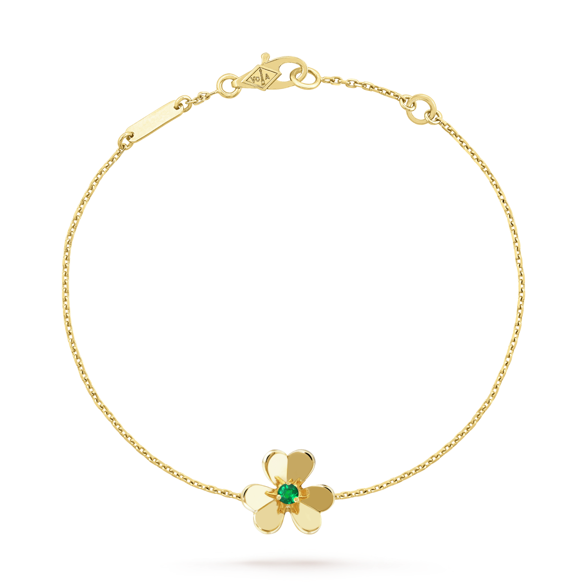 [⭐Mirelle]FRIVOLE GOLD FLOWER PINK MALACHITE BRACELET