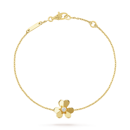 [⭐Mirelle]FRIVOLE GOLD FLOWER PINK MALACHITE BRACELET