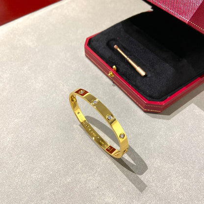 [⭐Mirelle]LOVE BRACELET 6.1MM 10 DIAMONDS