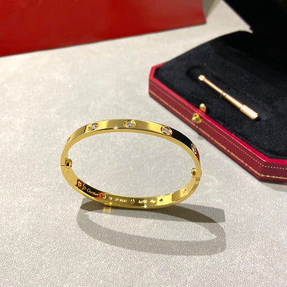 [⭐Mirelle]LOVE BRACELET 6.1MM 10 DIAMONDS