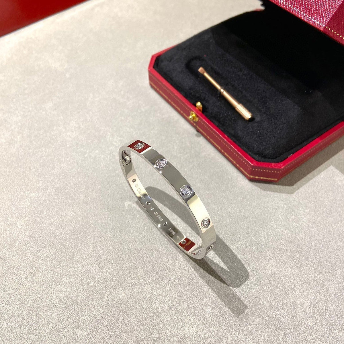 [⭐Mirelle]LOVE BRACELET 6.1MM 10 DIAMONDS