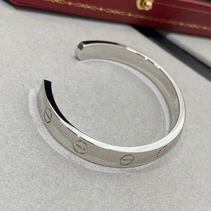 [⭐Mirelle]LOVE BRACELET 6.1MM 1 DIAMOND OPEN CUFF
