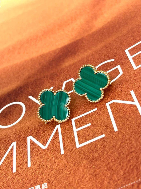 [⭐Mirelle] CLOVER LARGE (20mm) 1 MOTIFS GREENER MOP STUD EARRINGS