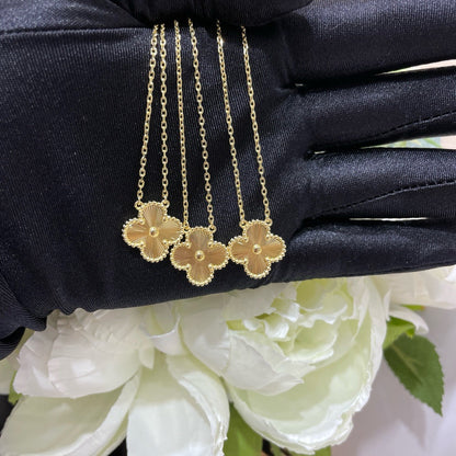 [⭐Mirelle]CLOVER 15MM LASER NECKLACE