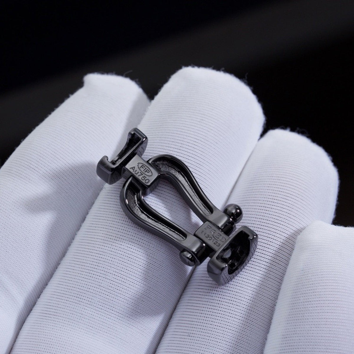 [⭐Mirelle]FORCE LARGE SERIES HORSESHOE BLACK SAMURAI BRACELET