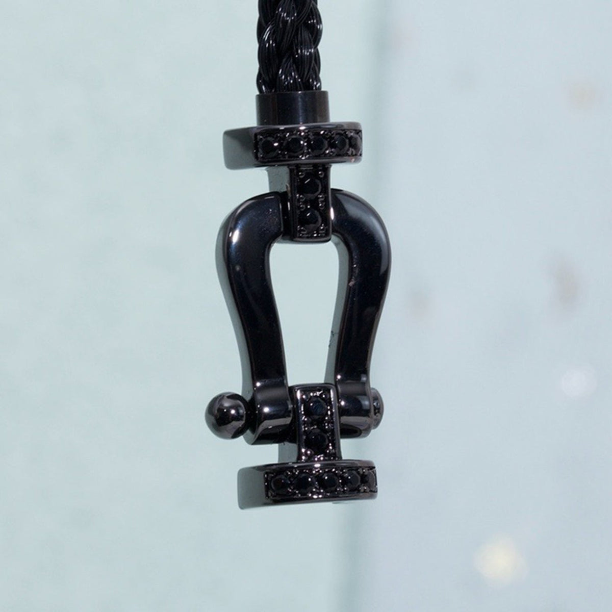 [⭐Mirelle]FORCE LARGE SERIES HORSESHOE BLACK SAMURAI BRACELET