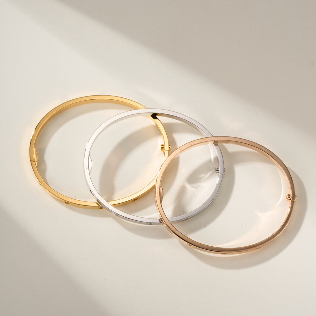 [⭐Mirelle]LOVE BRACELET 3.65MM 10 DIAMONDS
