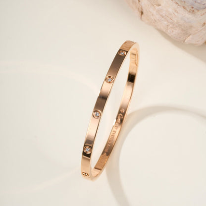 [⭐Mirelle]LOVE BRACELET 3.65MM 10 DIAMONDS