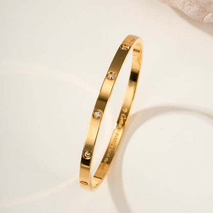 [⭐Mirelle]LOVE BRACELET 3.65MM 10 DIAMONDS
