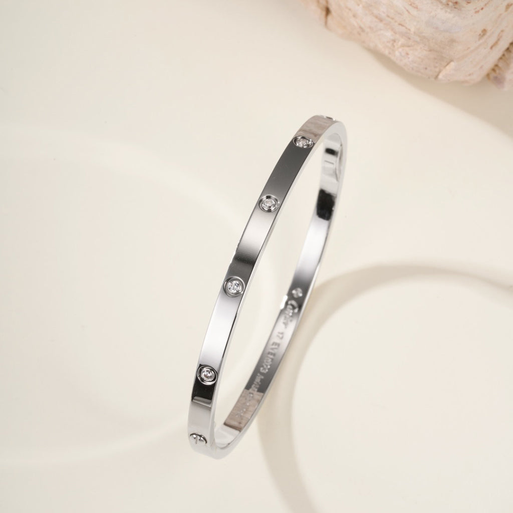 [⭐Mirelle]LOVE BRACELET 3.65MM 10 DIAMONDS
