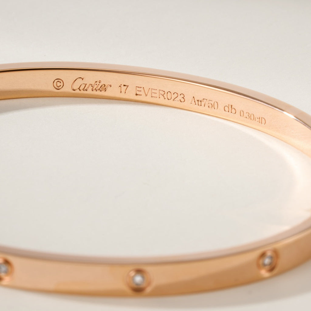 [⭐Mirelle]LOVE BRACELET 3.65MM 10 DIAMONDS