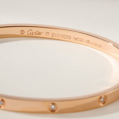 [⭐Mirelle]LOVE BRACELET 3.65MM 10 DIAMONDS