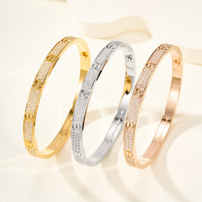 [⭐Mirelle]LOVE BRACELET 4.8MM DIAMOND-PAVED