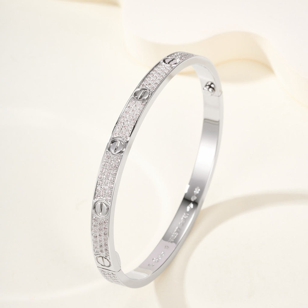 [⭐Mirelle]LOVE BRACELET 4.8MM DIAMOND-PAVED
