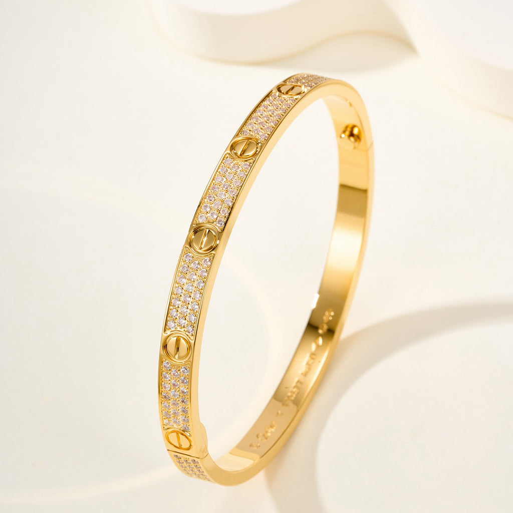 [⭐Mirelle]LOVE BRACELET 4.8MM DIAMOND-PAVED