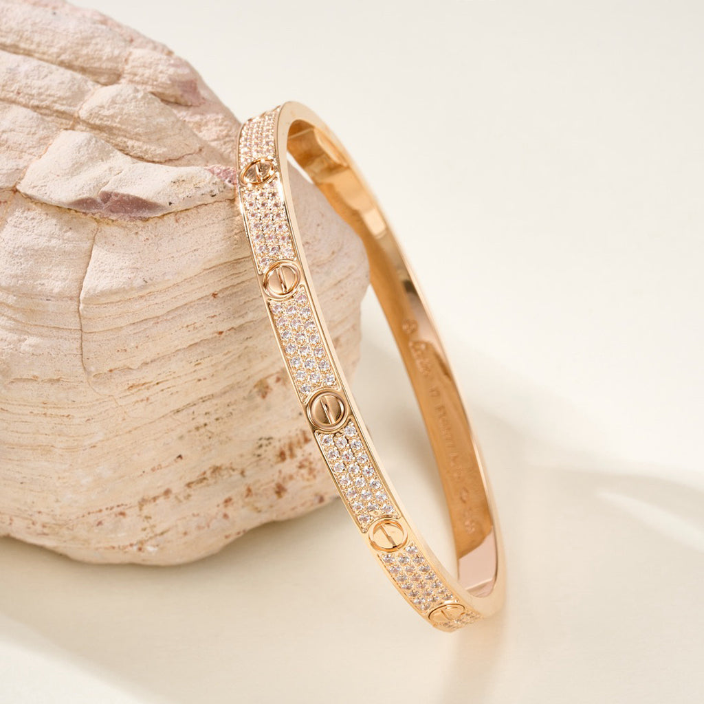[⭐Mirelle]LOVE BRACELET 4.8MM DIAMOND-PAVED