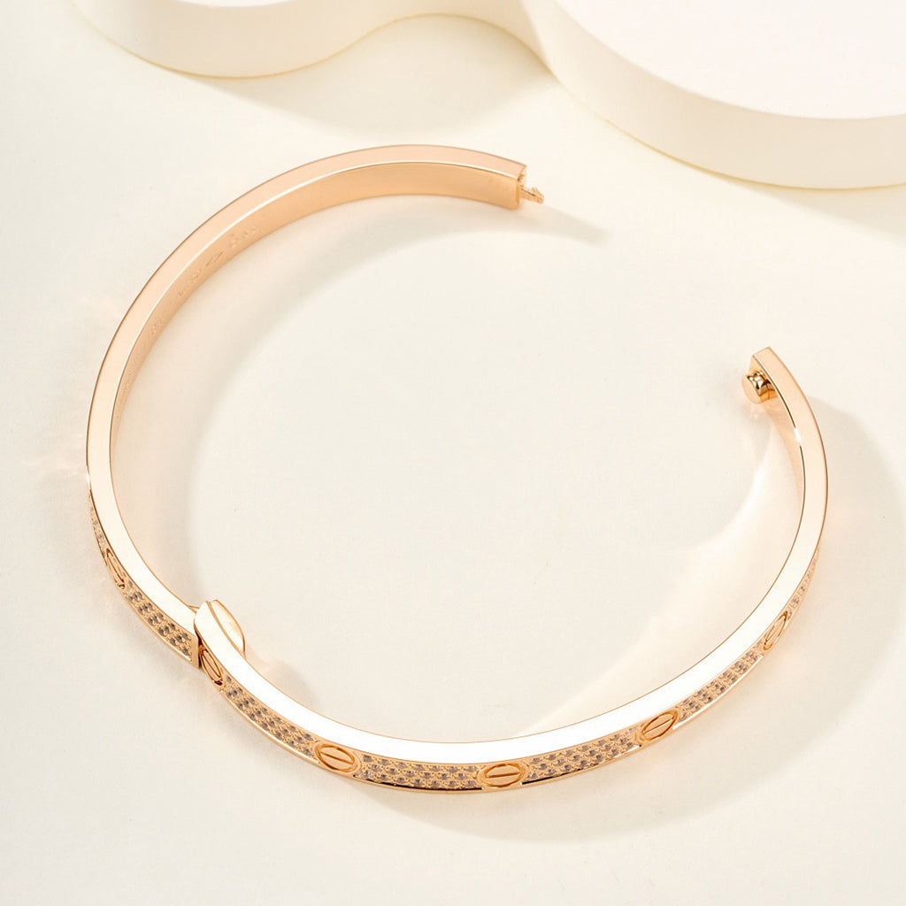 [⭐Mirelle]LOVE BRACELET 4.8MM DIAMOND-PAVED