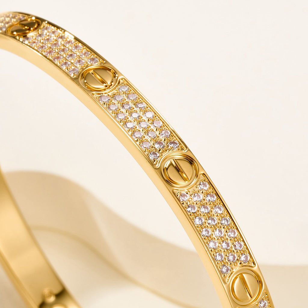 [⭐Mirelle]LOVE BRACELET 4.8MM DIAMOND-PAVED