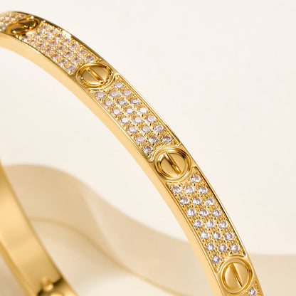 [⭐Mirelle]LOVE BRACELET 4.8MM DIAMOND-PAVED