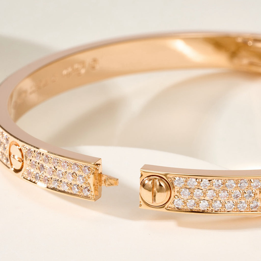 [⭐Mirelle]LOVE BRACELET 4.8MM DIAMOND-PAVED