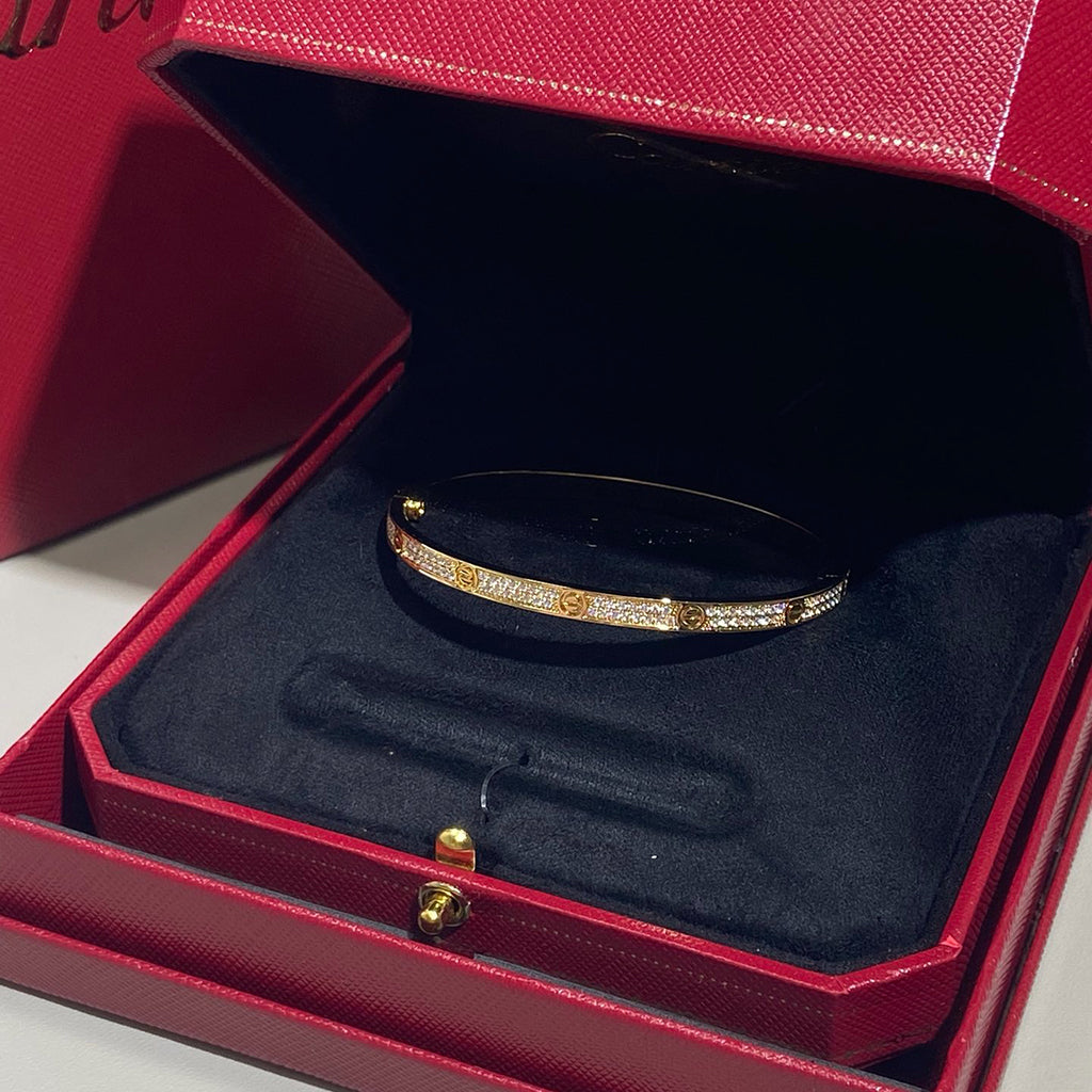 [⭐Mirelle]LOVE BRACELET 3.65MM DIAMOND-PAVED