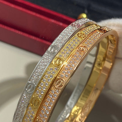 [⭐Mirelle]LOVE BRACELET 3.65MM DIAMOND-PAVED