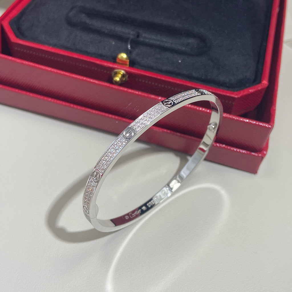 [⭐Mirelle]LOVE BRACELET 3.65MM DIAMOND-PAVED
