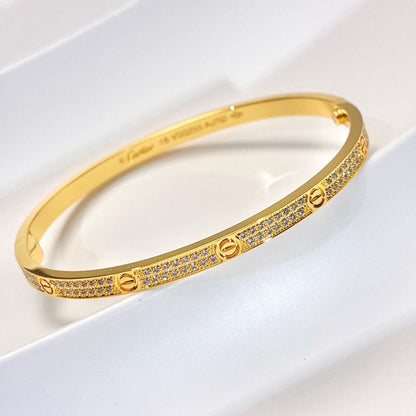[⭐Mirelle]LOVE BRACELET 3.65MM DIAMOND-PAVED