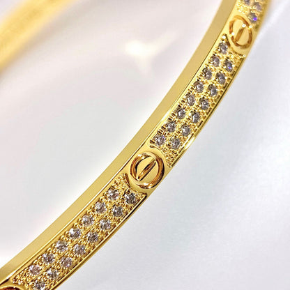 [⭐Mirelle]LOVE BRACELET 3.65MM DIAMOND-PAVED