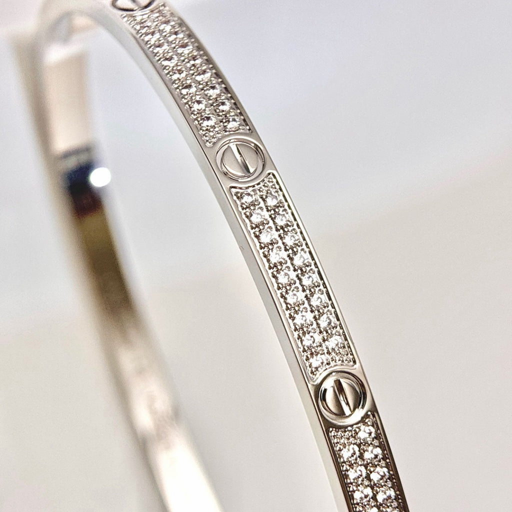 [⭐Mirelle]LOVE BRACELET 3.65MM DIAMOND-PAVED
