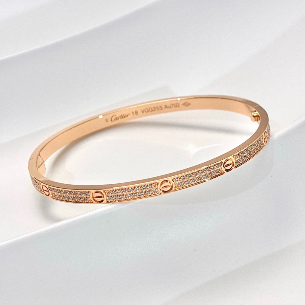 [⭐Mirelle]LOVE BRACELET 3.65MM DIAMOND-PAVED