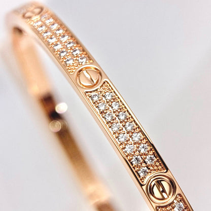 [⭐Mirelle]LOVE BRACELET 3.65MM DIAMOND-PAVED