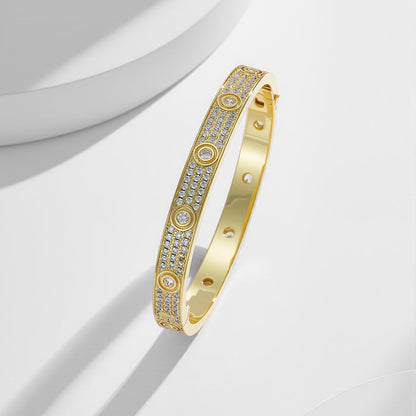 [⭐Mirelle]LOVE BRACELET 6.1MM DIAMOND-PAVED 10 BIG DIAMONDS