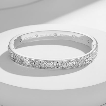 [⭐Mirelle]LOVE BRACELET 6.1MM DIAMOND-PAVED 10 BIG DIAMONDS