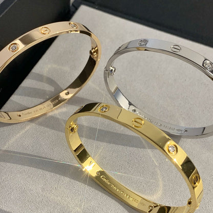 [⭐Mirelle]LOVE BRACELET 6.1MM 4 DIAMONDS