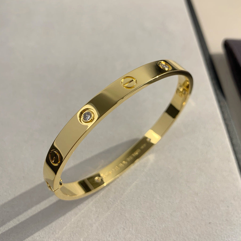 [⭐Mirelle]LOVE BRACELET 6.1MM 4 DIAMONDS