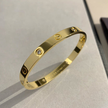 [⭐Mirelle]LOVE BRACELET 6.1MM 4 DIAMONDS