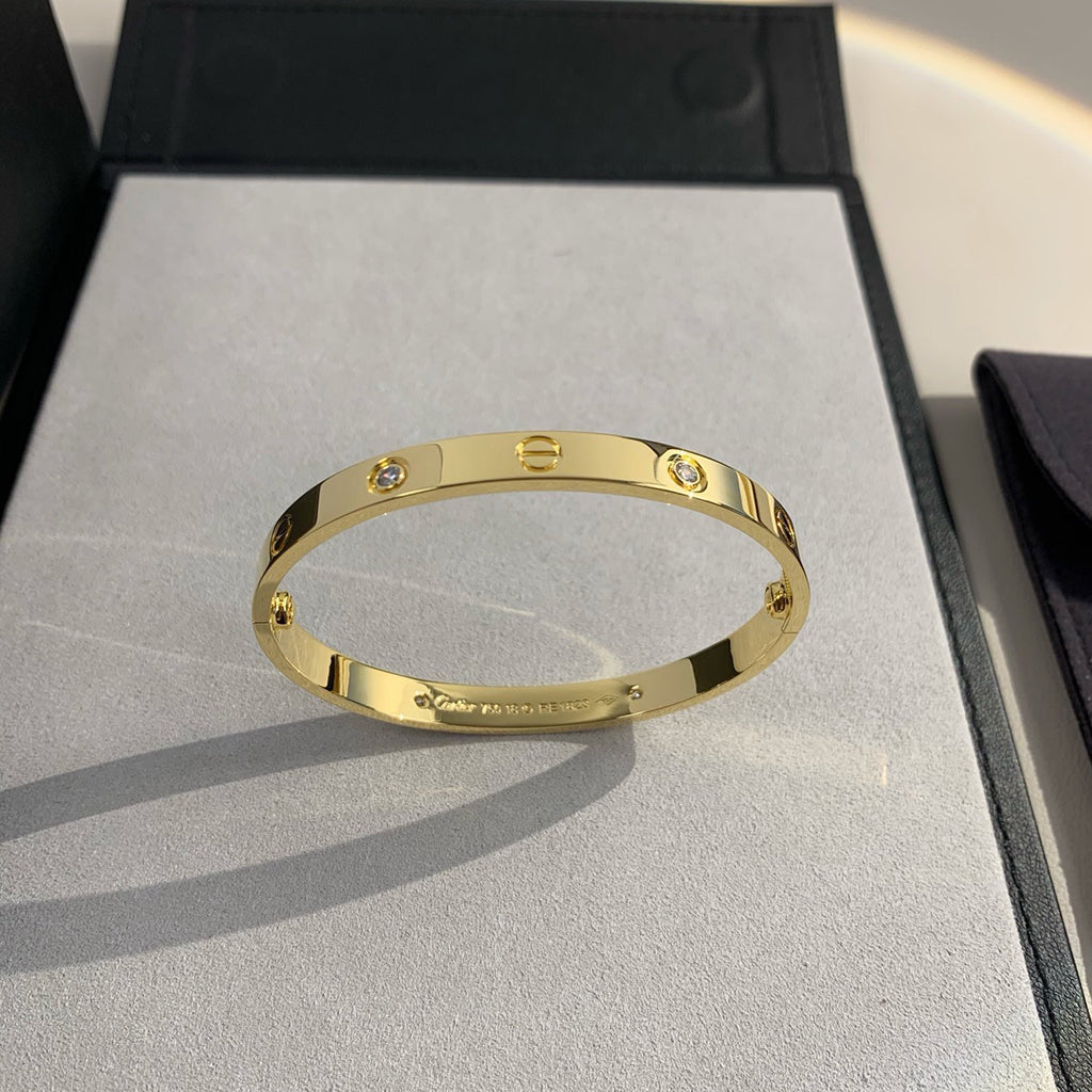 [⭐Mirelle]LOVE BRACELET 6.1MM 4 DIAMONDS