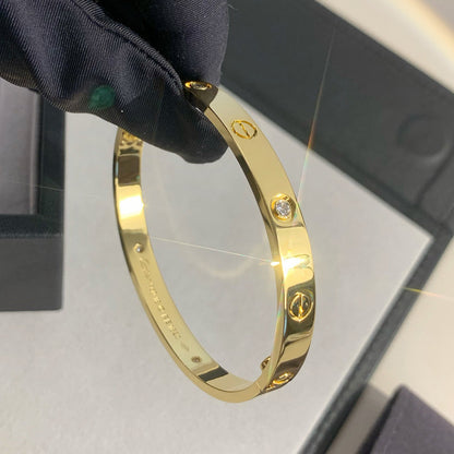 [⭐Mirelle]LOVE BRACELET 6.1MM 4 DIAMONDS