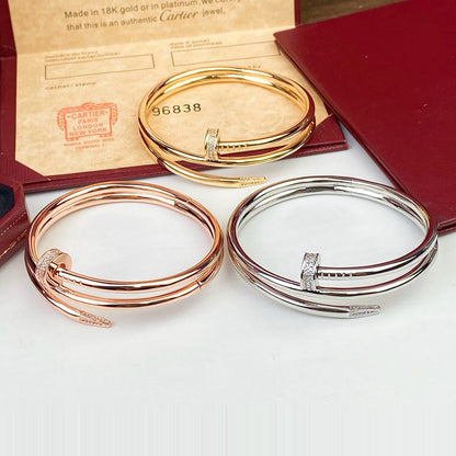 [⭐Mirelle]JUSTE BRACELET 3.5MM DOUBLE ROW DIAMOND